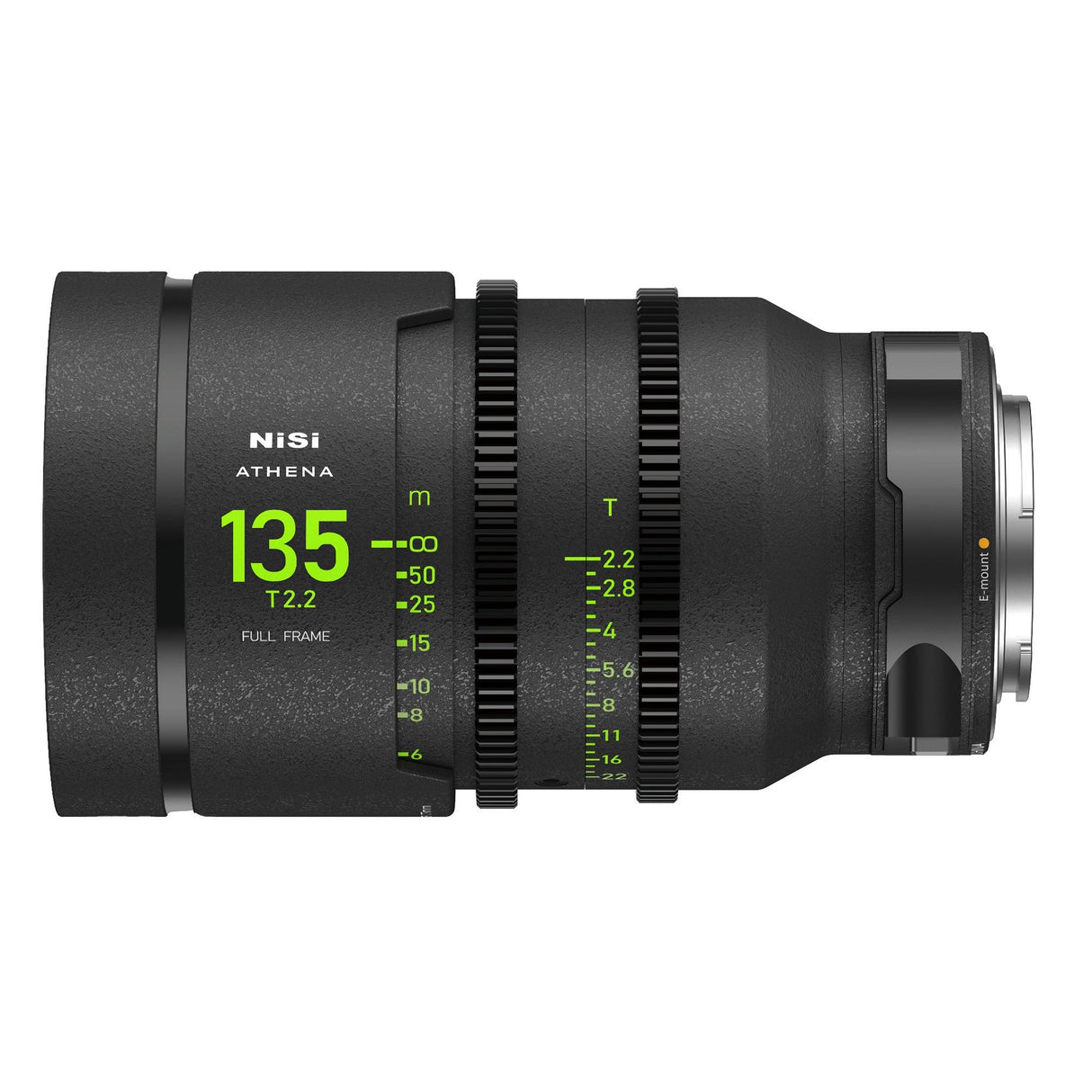 NiSi ATHENA PRIME Full Frame Cinema Lens with PL E L G and RF Mount - E Mount / 135mm