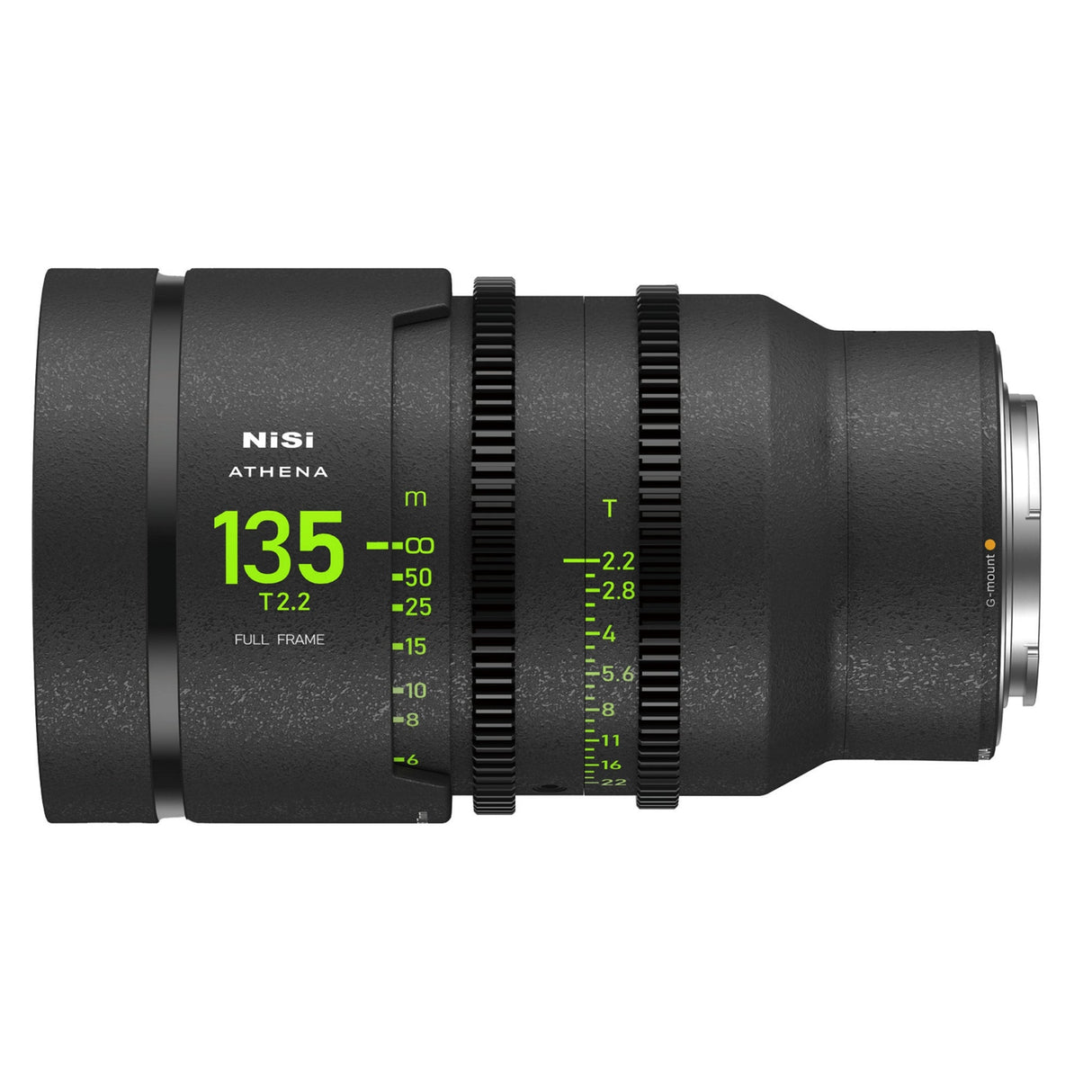 NiSi ATHENA PRIME Full Frame Cinema Lens with PL E L G and RF Mount - G Mount (No Drop-in Filter) / 135mm