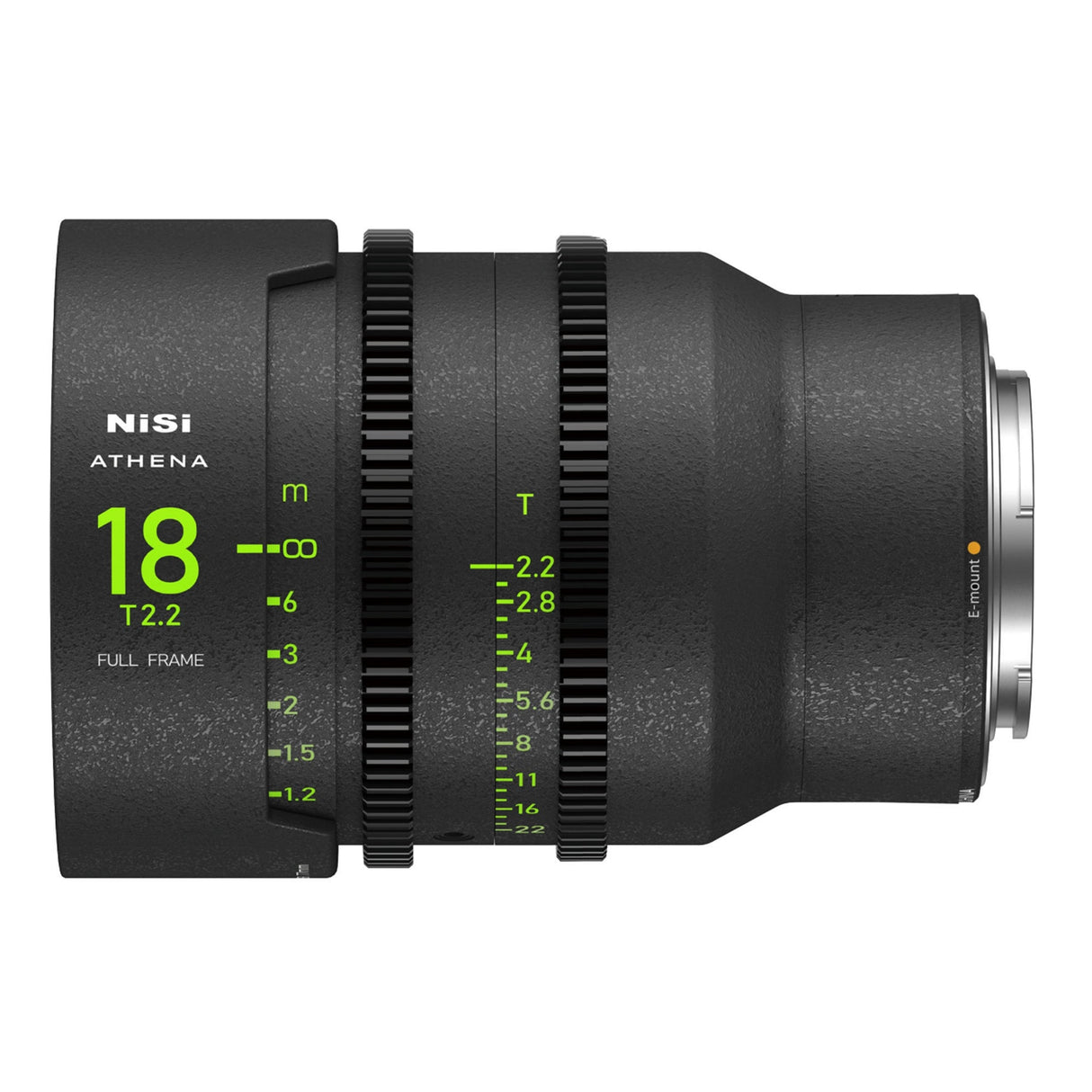 NiSi ATHENA PRIME Full Frame Cinema Lens with PL E L G and RF Mount - E Mount (No Drop-in Filter) / 18mm