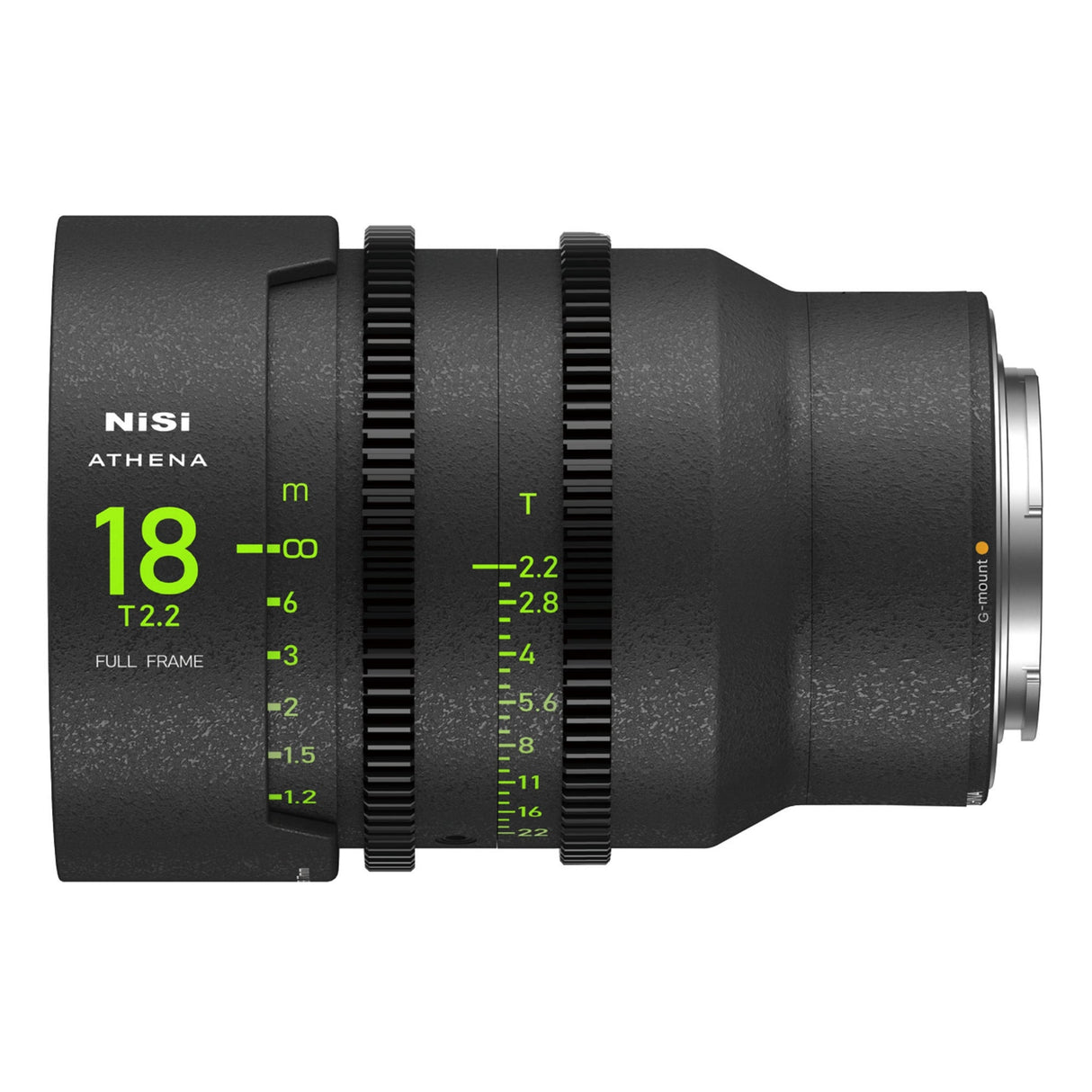 NiSi ATHENA PRIME Full Frame Cinema Lens with PL E L G and RF Mount - G Mount (No Drop-in Filter) / 18mm
