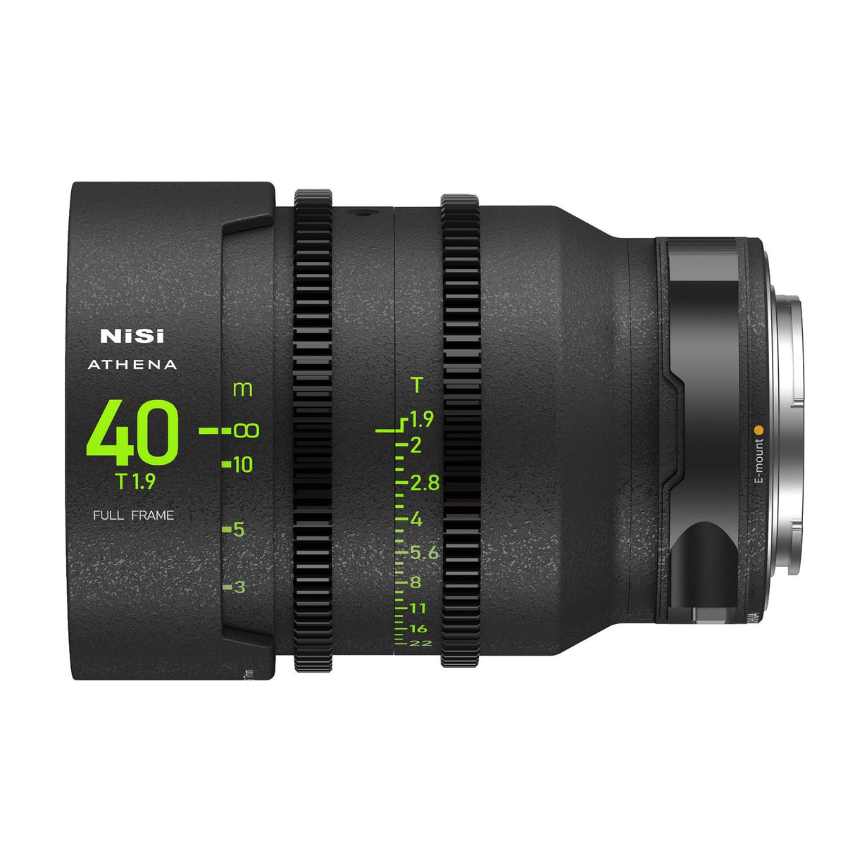 NiSi ATHENA PRIME Full Frame Cinema Lens with PL E L G and RF Mount - E Mount / 40mm