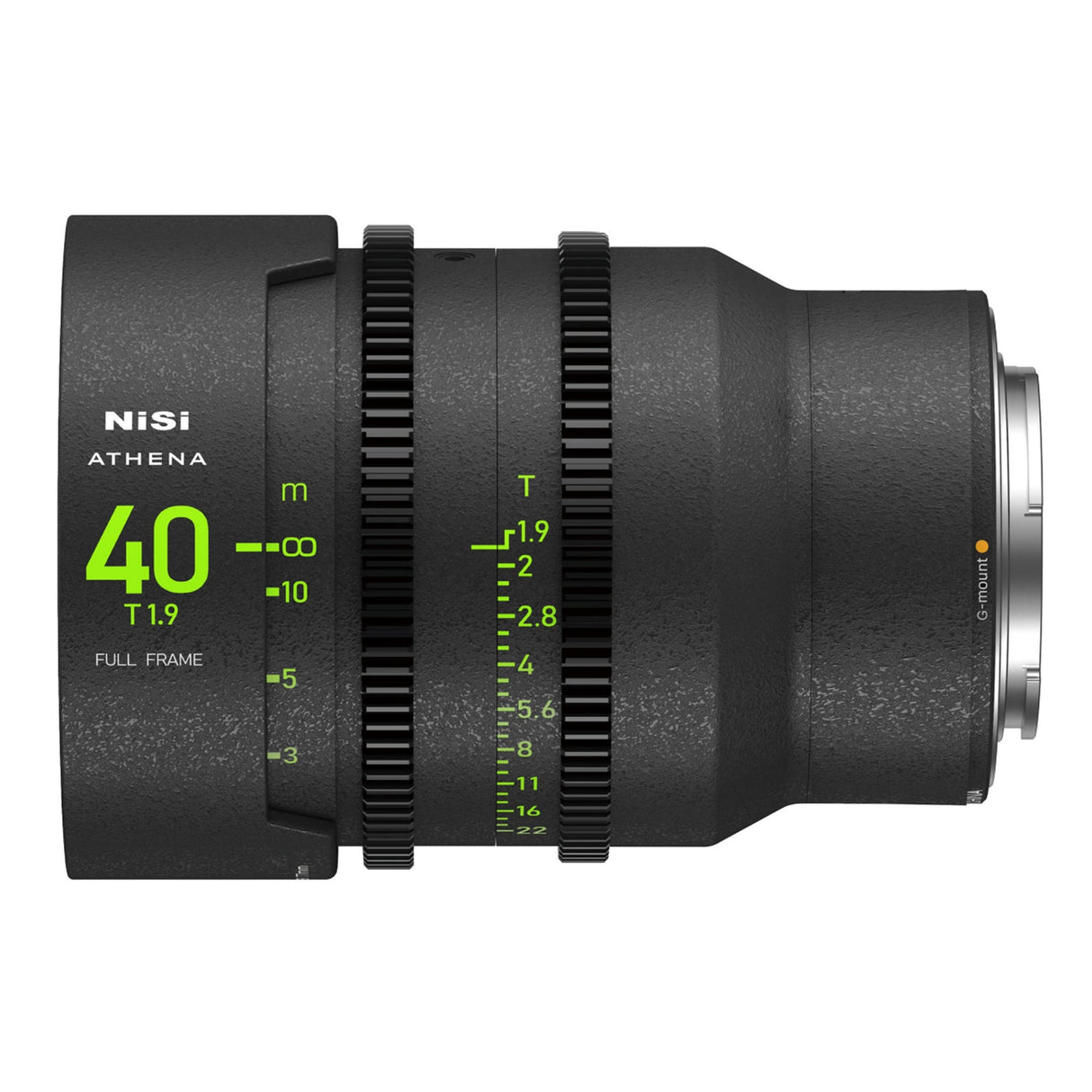 NiSi ATHENA PRIME Full Frame Cinema Lens with PL E L G and RF Mount - G Mount (No Drop-in Filter) / 40mm