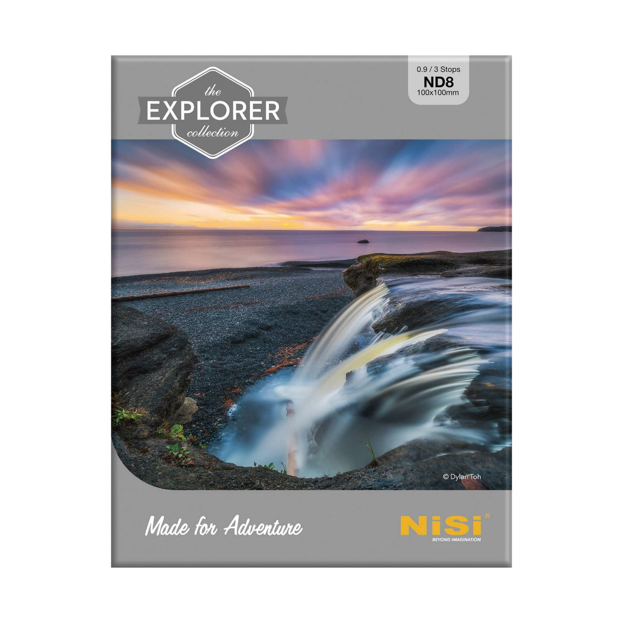 NiSi Explorer Collection 100x100mm Nano IR Neutral Density filter ND8 0.9 3 Stop