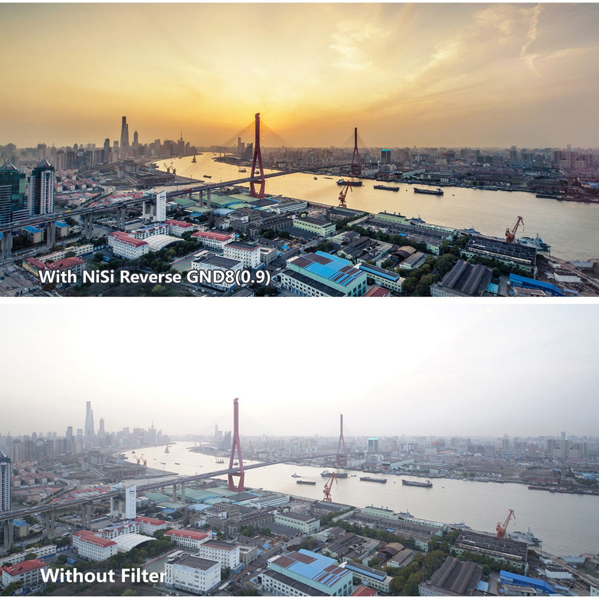 NiSi 150x170mm Reverse Nano IR Graduated Neutral Density Filter ND4 0.6 2 Stop