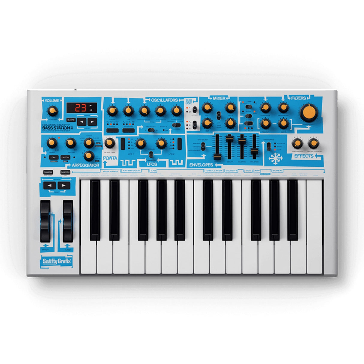 Novation Bass Station II Swifty Edition Paraphonic Analog Synthesizer