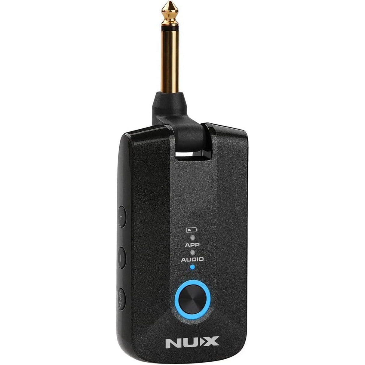Nux MP-3 Mighty Plug Pro Headphone Amp for Guitar/Bass and ChromaCast 10-Pack Pearl Celluloid Guitar Picks Bundle