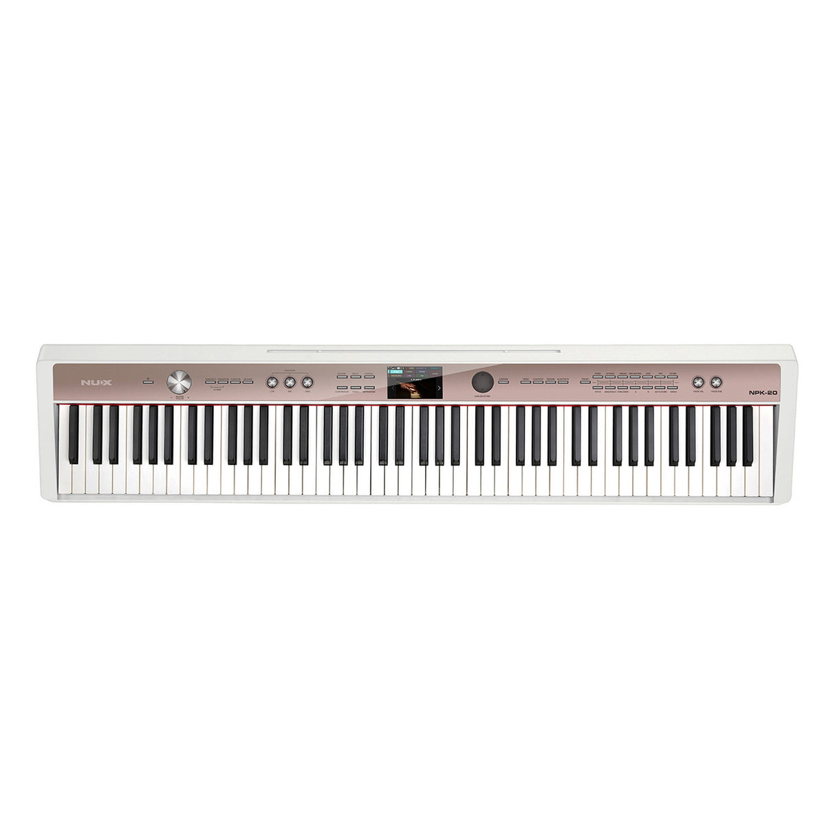 NUX NPK-20 88-Key Triple Sensor GHA Digital Piano, White