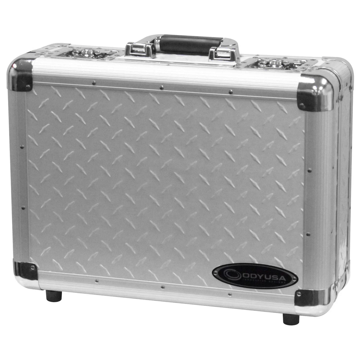 Odyssey KROM CD Case with Interior Dividers - Silver Diamond-Plated / 300 CDs