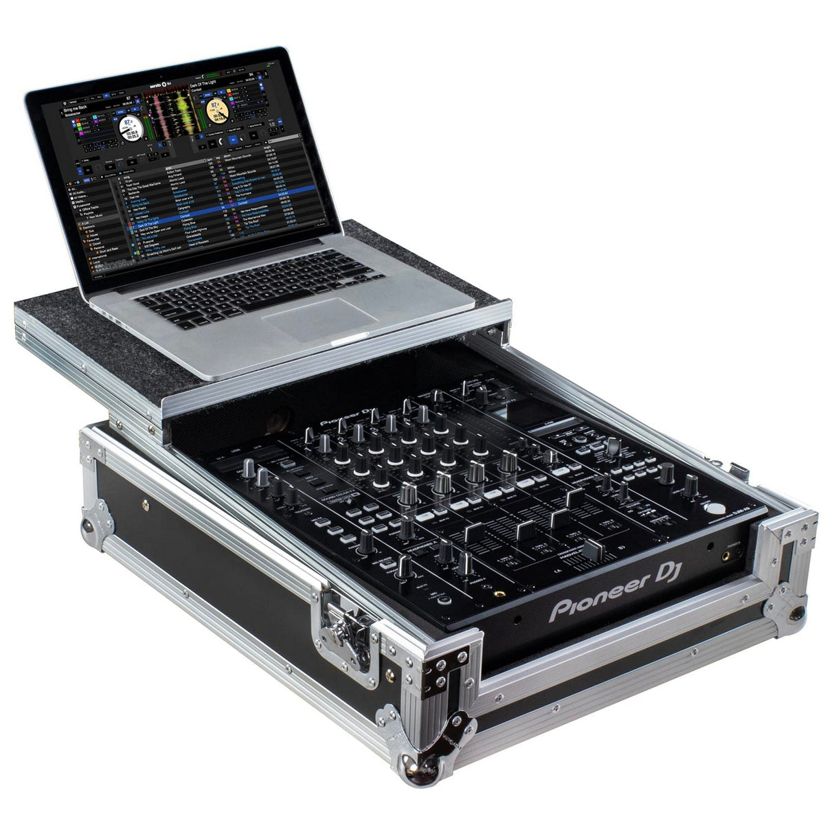 Odyssey FRDJMA9GP Case with Glide Style Laptop Platform for Pioneer DJ DJM-A9