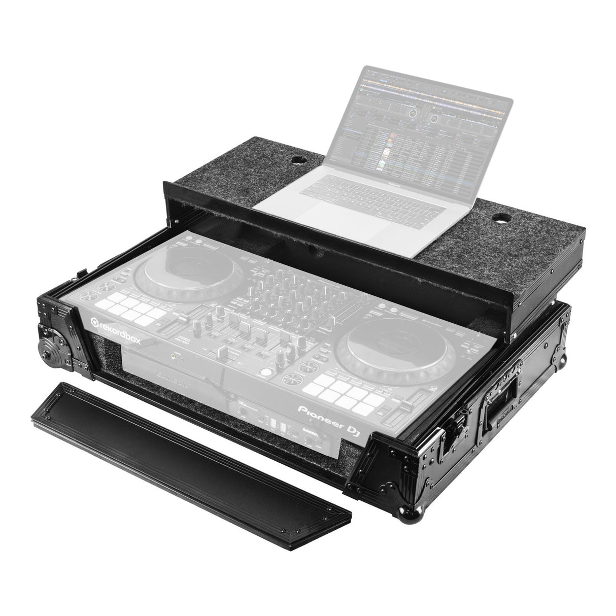 Odyssey FZGSDDJ1000BL1UCW DJ Controller Case with Glide Platform for Pioneer DDJ-1000 / DDJ-1000SRT