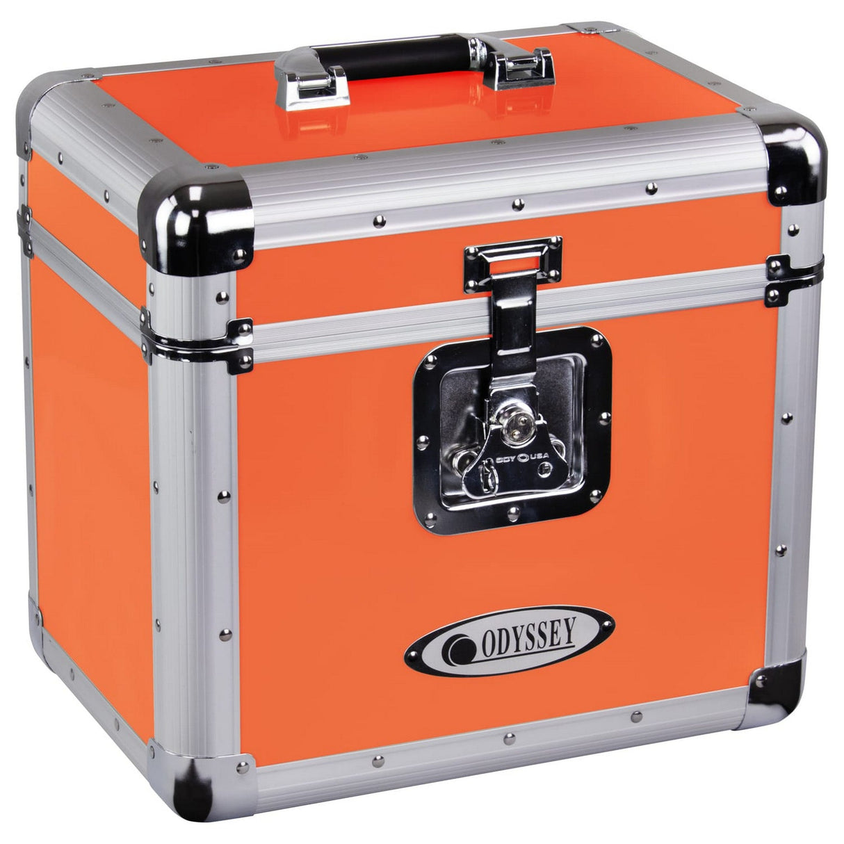 Odyssey KLP1 Record/Utility Case for 70 12-Inch Vinyl Records and LPs - Hot Rod Orange