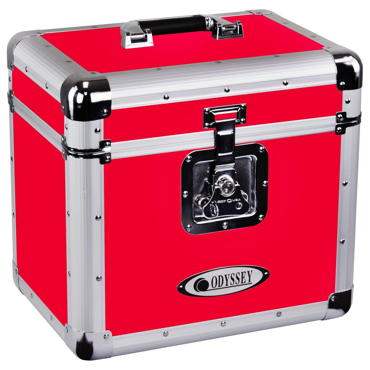 Odyssey KLP1 Record/Utility Case for 70 12-Inch Vinyl Records and LPs - Hot Rod Red