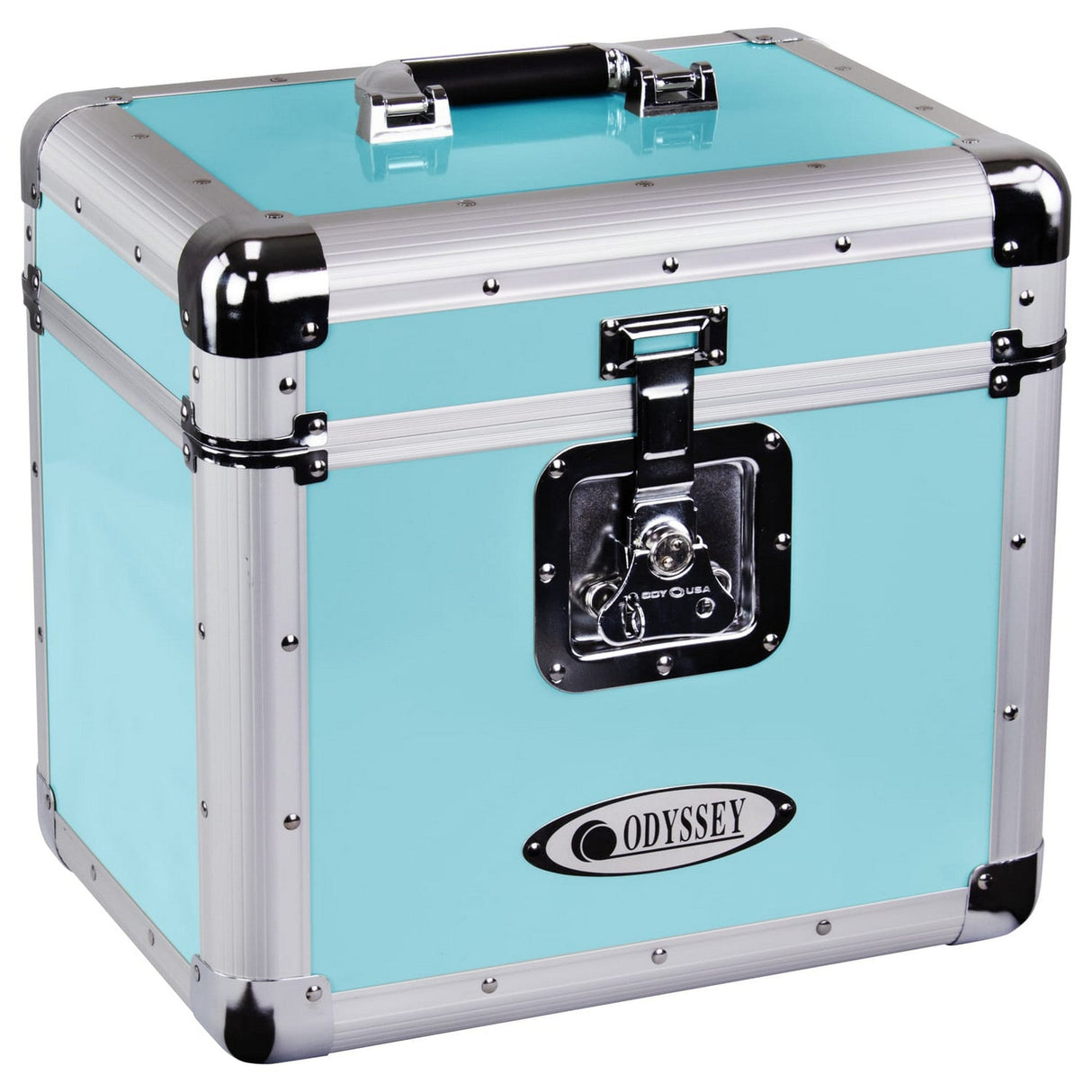 Odyssey KLP1 Record/Utility Case for 70 12-Inch Vinyl Records and LPs - Vintage Blue