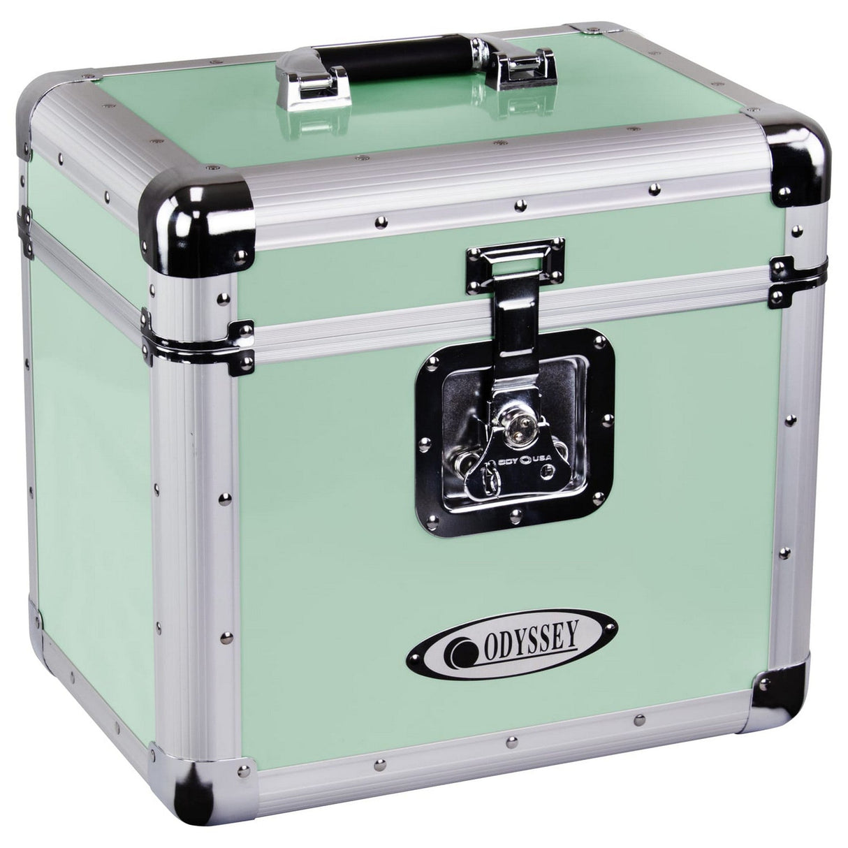 Odyssey KLP1 Record/Utility Case for 70 12-Inch Vinyl Records and LPs - Vintage Green