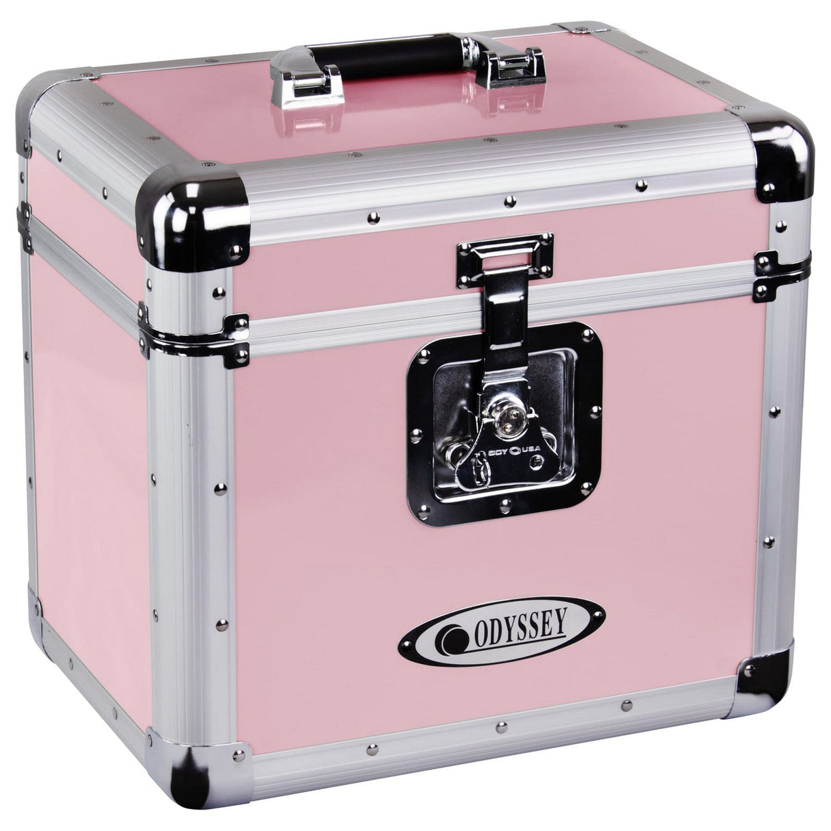 Odyssey KLP1 Record/Utility Case for 70 12-Inch Vinyl Records and LPs - Vintage Pink