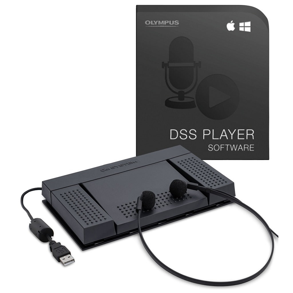 OM System AS-2400 PC Transcription Kit with Foot Switch and Headset