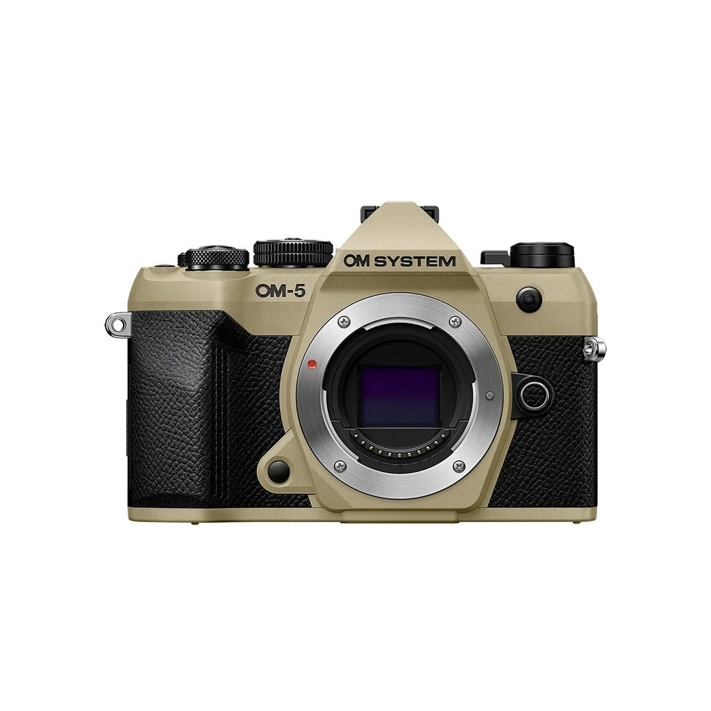 OM System OM-5 Mark II Weather-Sealed Mirrorless Camera Body, Sand Beige
