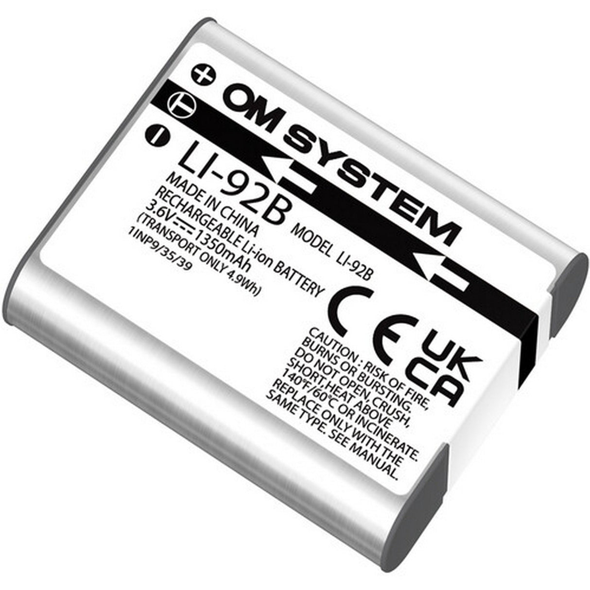 OM System LI-92B Rechargeable Lithium-Ion Battery for TG Series Cameras