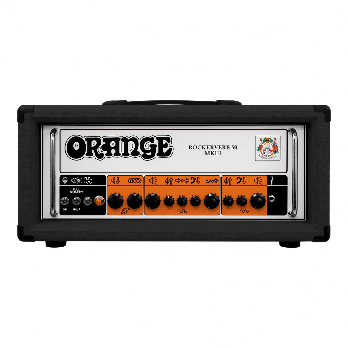 Orange Rockerverb MKIII 50 Watt 2-Channel Tube Head Guitar Amplifier Black - amps