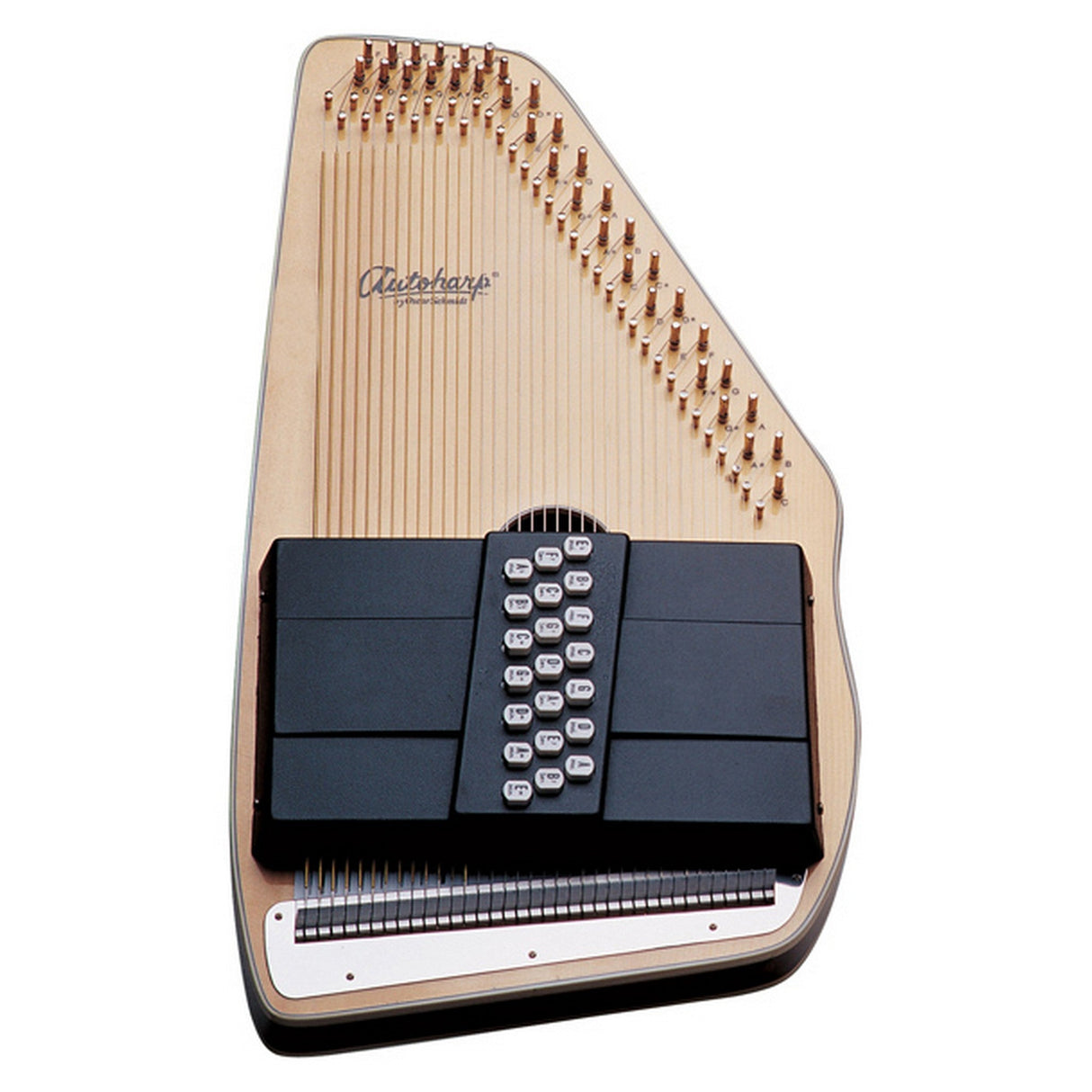 Oscar Schmidt OS10021 21-Chord Centurion Autoharp, Natural Finish