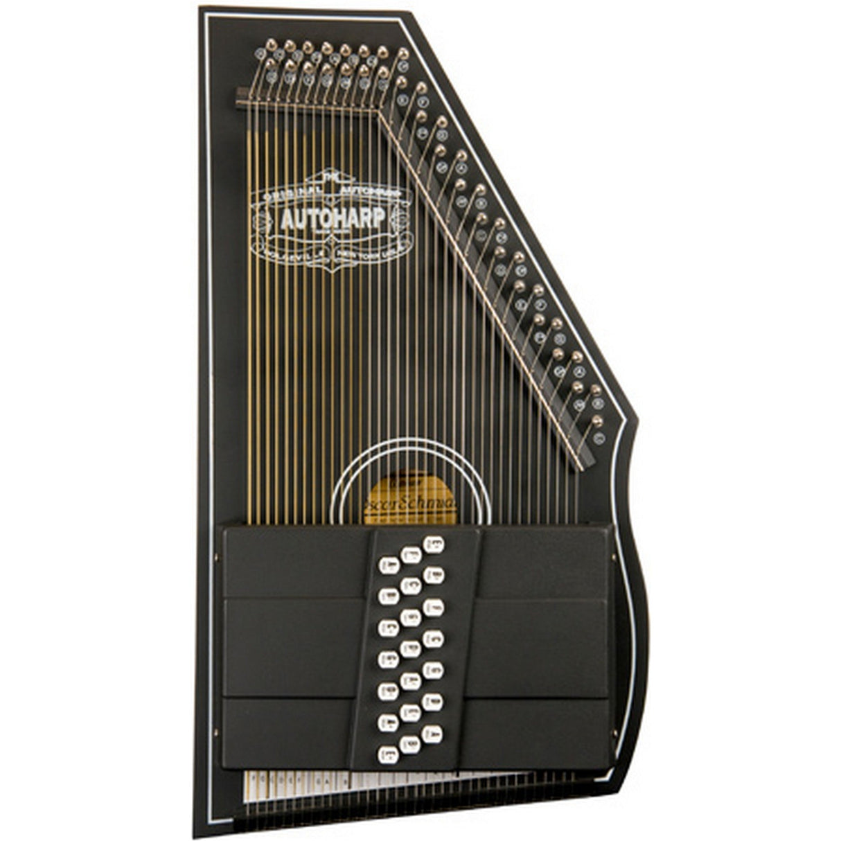 Oscar Schmidt OS73CE 21-Chord Electric Autoharp, Black