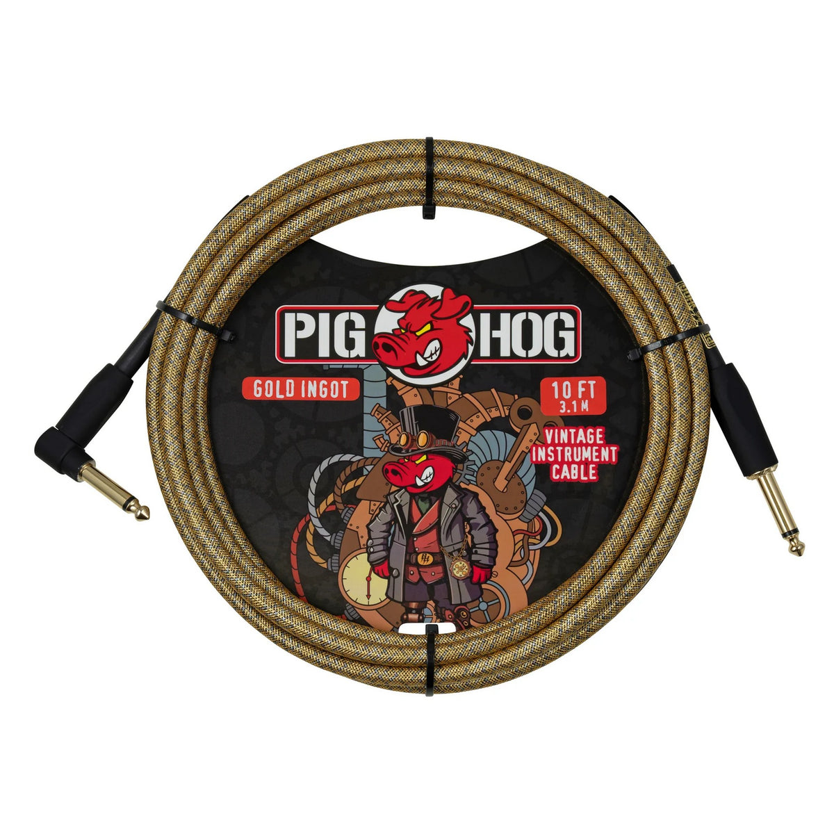 Pig Hog Gold Ingot Instrument Cable