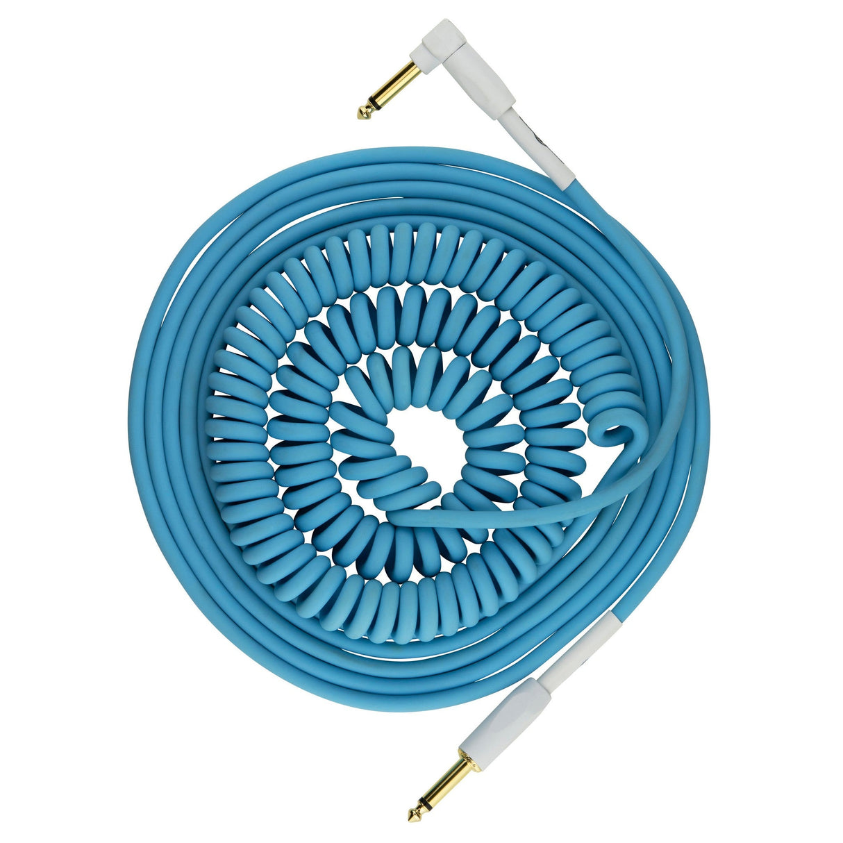 Pig Hog 30-Foot Half Coil Instrument Cable - Daphne Blue