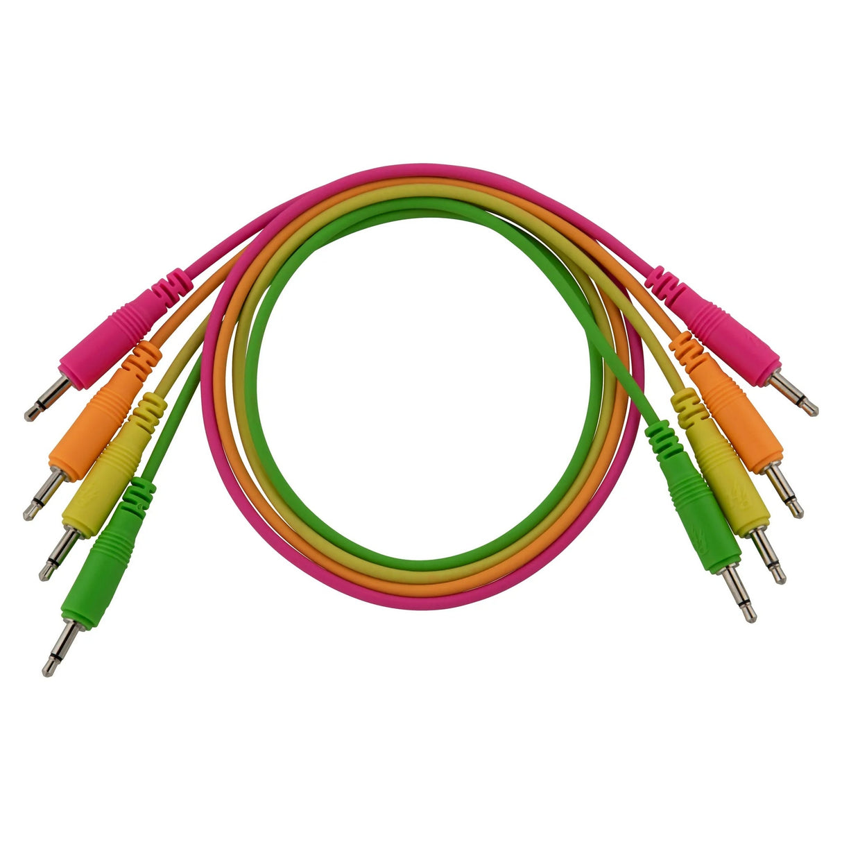 Pig Hog 3.5mm Mono Patch Cables - 18’’, 4-Pack