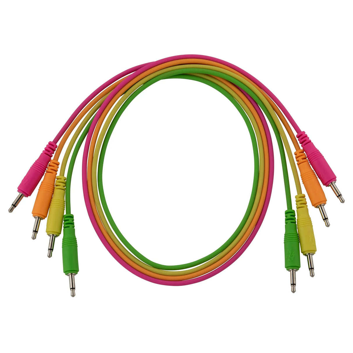 Pig Hog 3.5mm Mono Patch Cables - 24’’, 4-Pack