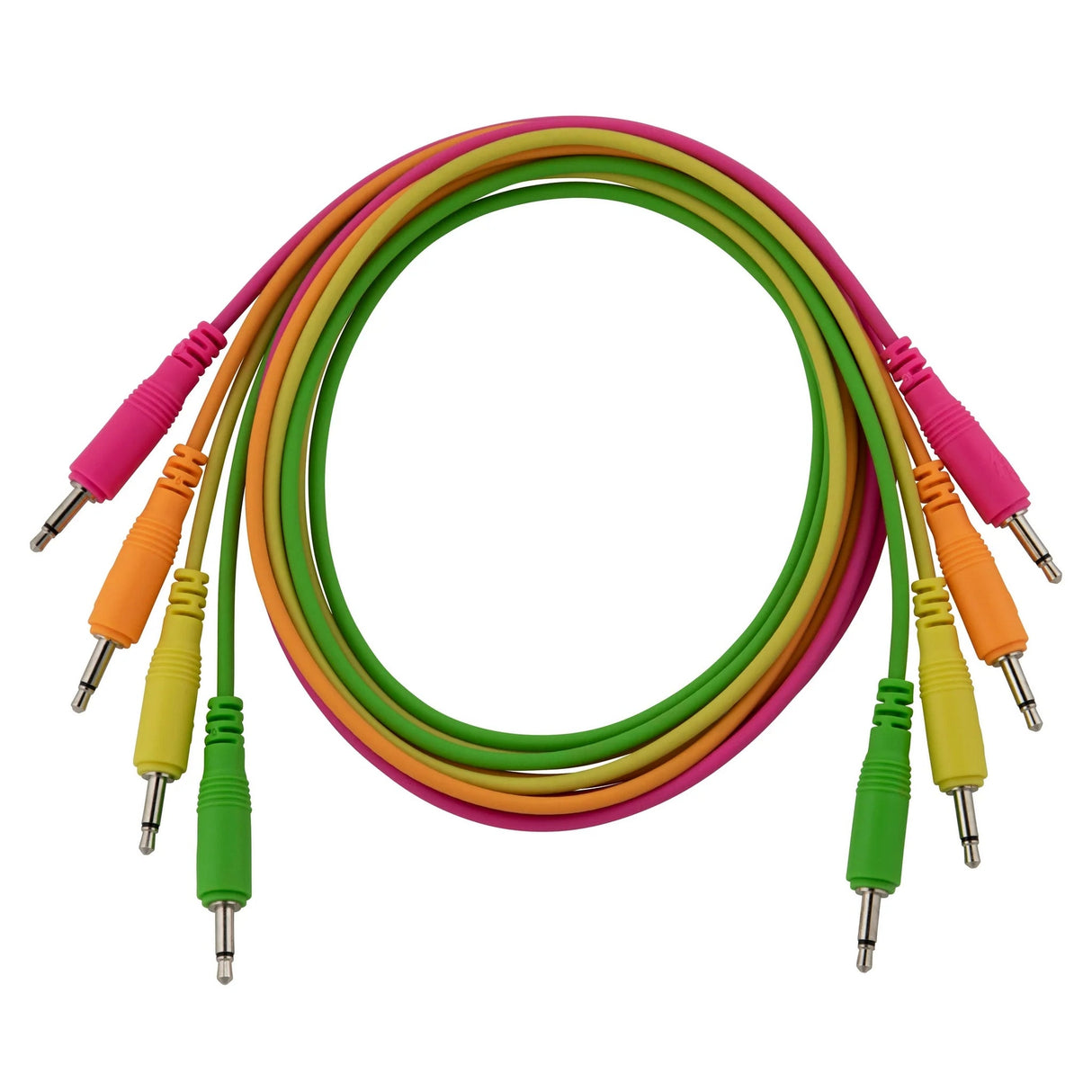 Pig Hog 3.5mm Mono Patch Cables - 36’’, 4-Pack