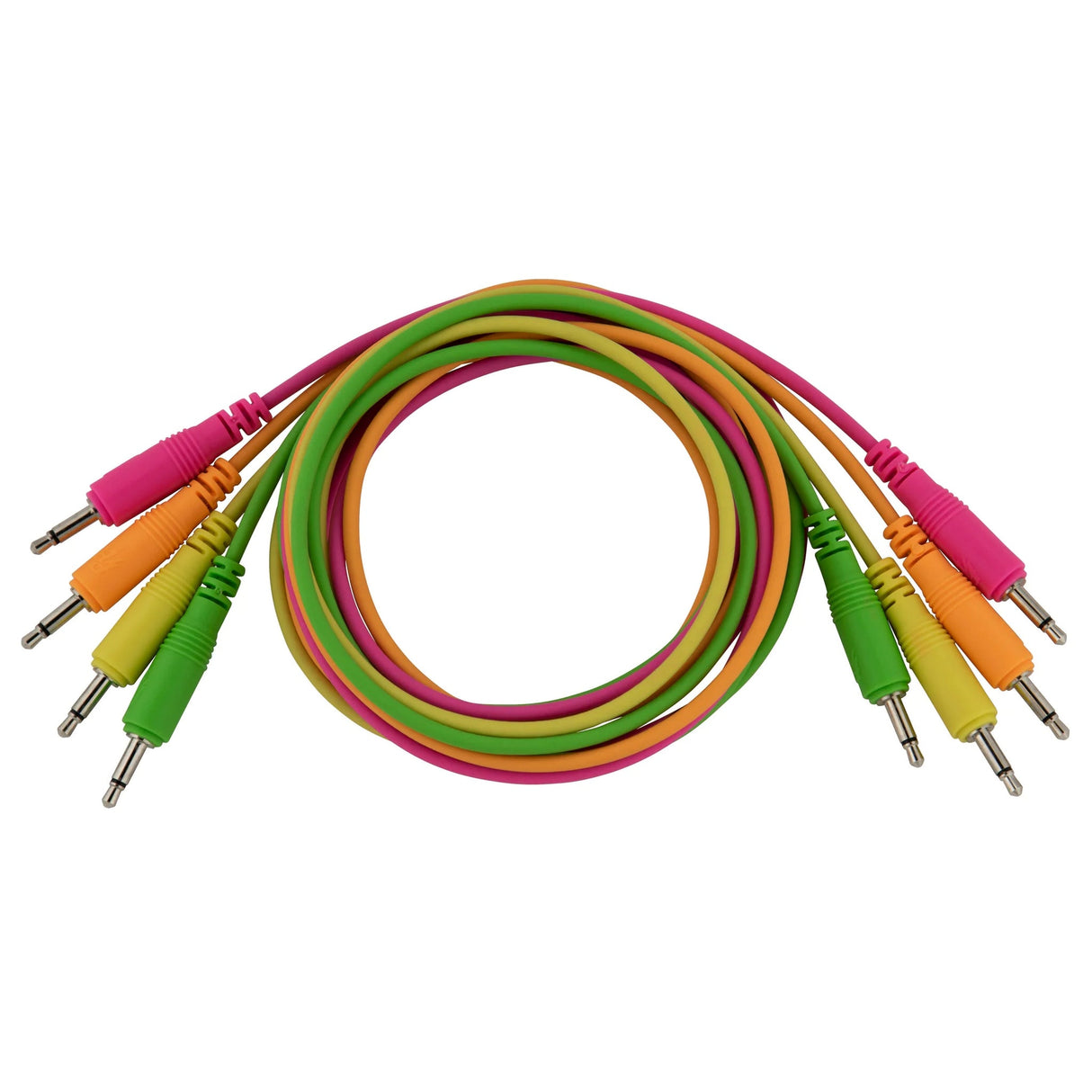 Pig Hog 3.5mm Mono Patch Cables - 48’’, 4-Pack