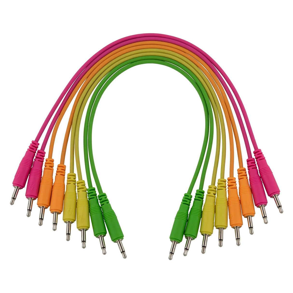 Pig Hog 3.5mm Mono Patch Cables - 10’’, 8-Pack