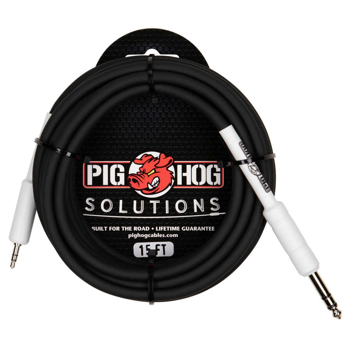 Pig Hog PX48J 1/4-Inch TRS to 1/8-Inch Mini Audio Cable - 15’