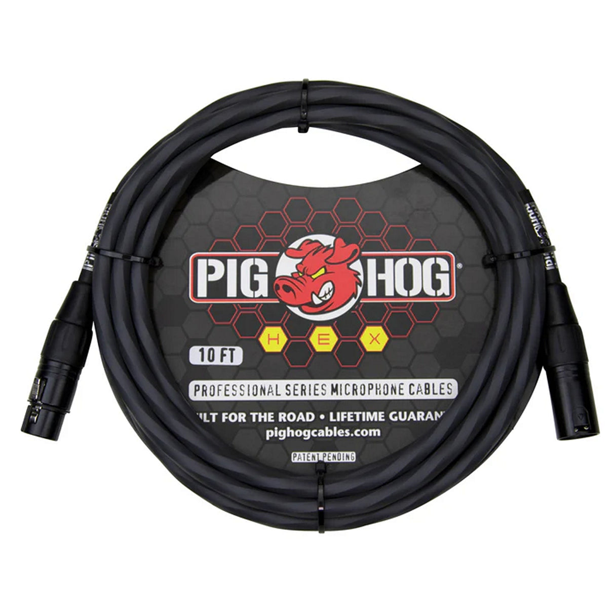 Pig Hog PHMH Hex Series XLR to XLR Microphone Cable - Grey / 10-Feet