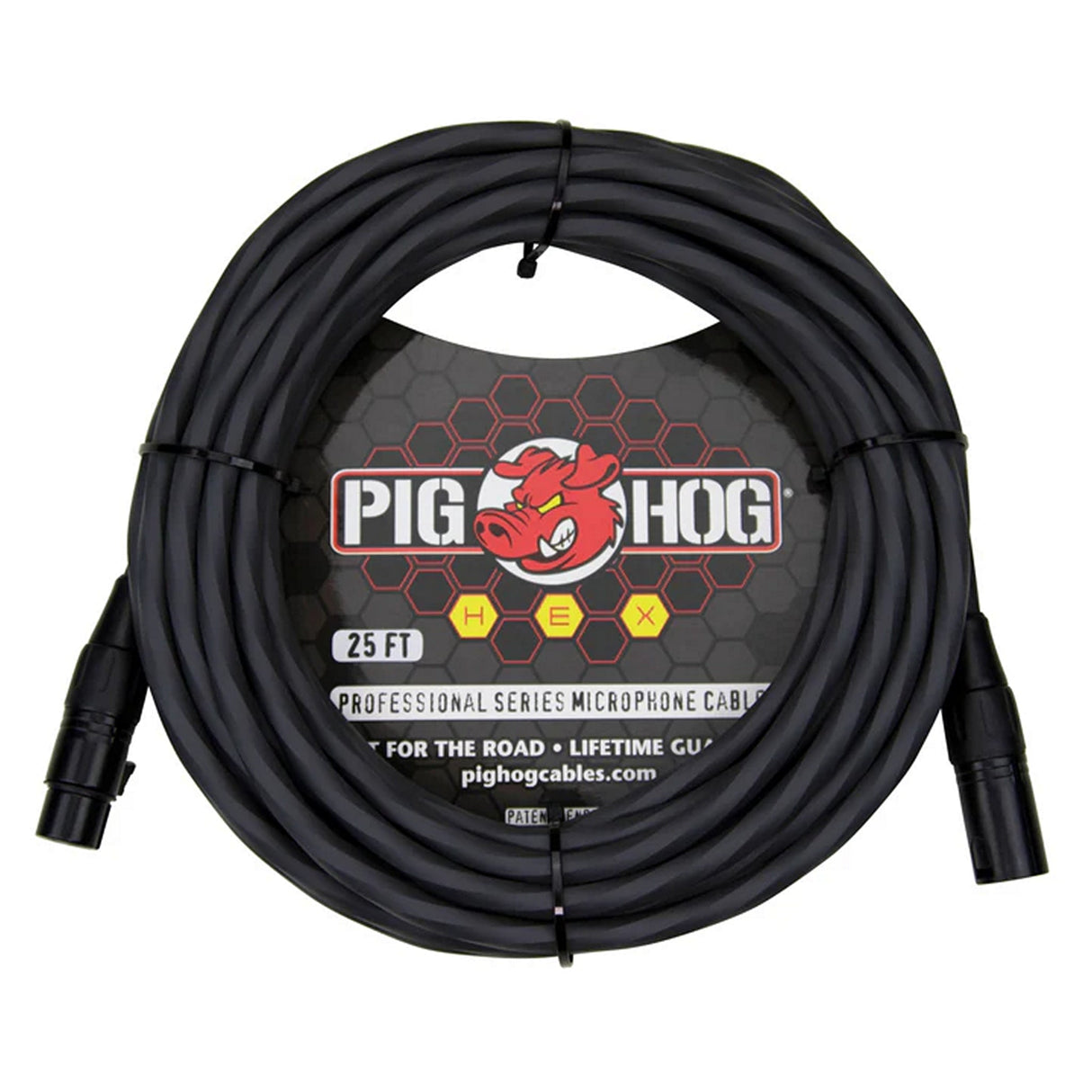 Pig Hog PHMH Hex Series XLR to XLR Microphone Cable - Grey / 25-Feet