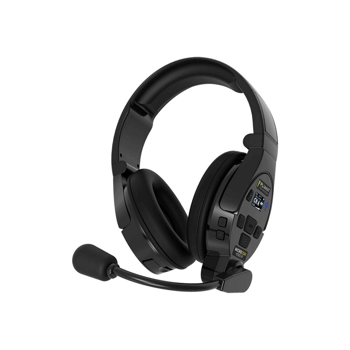 Pliant Technologies MicroCom XR 900MHz Two-Channel All-In-One Wireless Headset - Dual-Ear