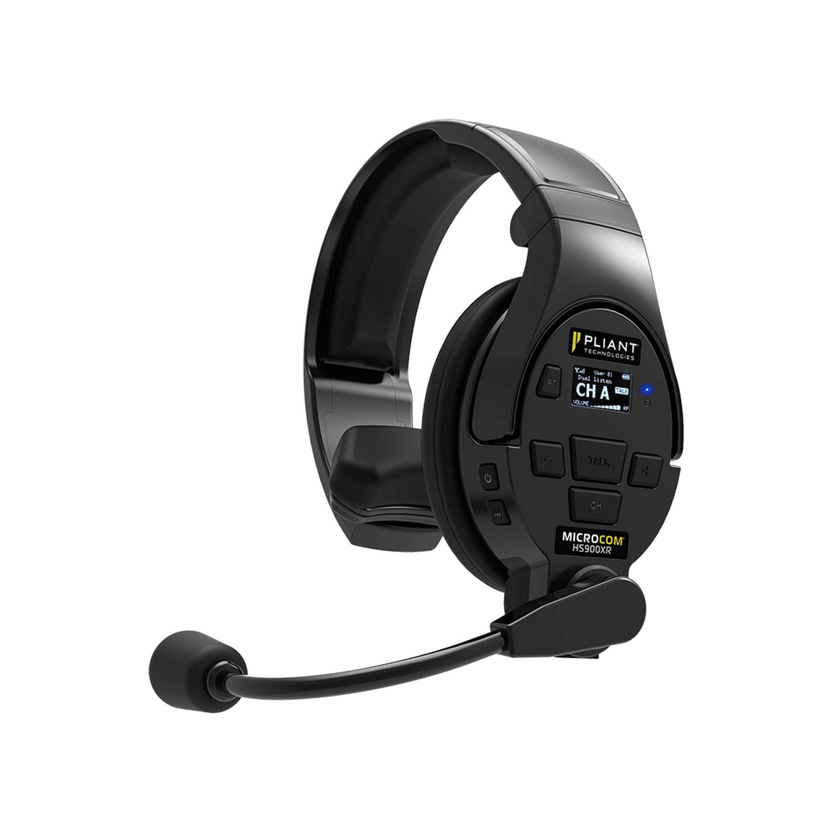 Pliant Technologies MicroCom XR 900MHz Two-Channel All-In-One Wireless Headset - Single-Ear