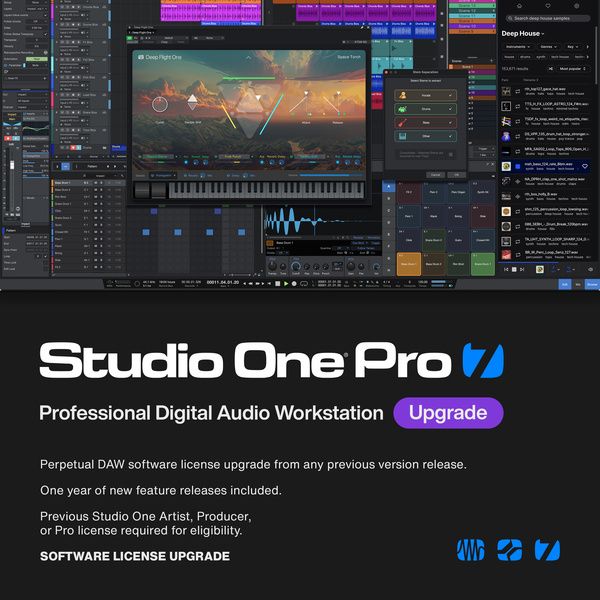 PreSonus Studio One 7 Professional Music Production Software Upgrade Download Professional/Producer/Artist