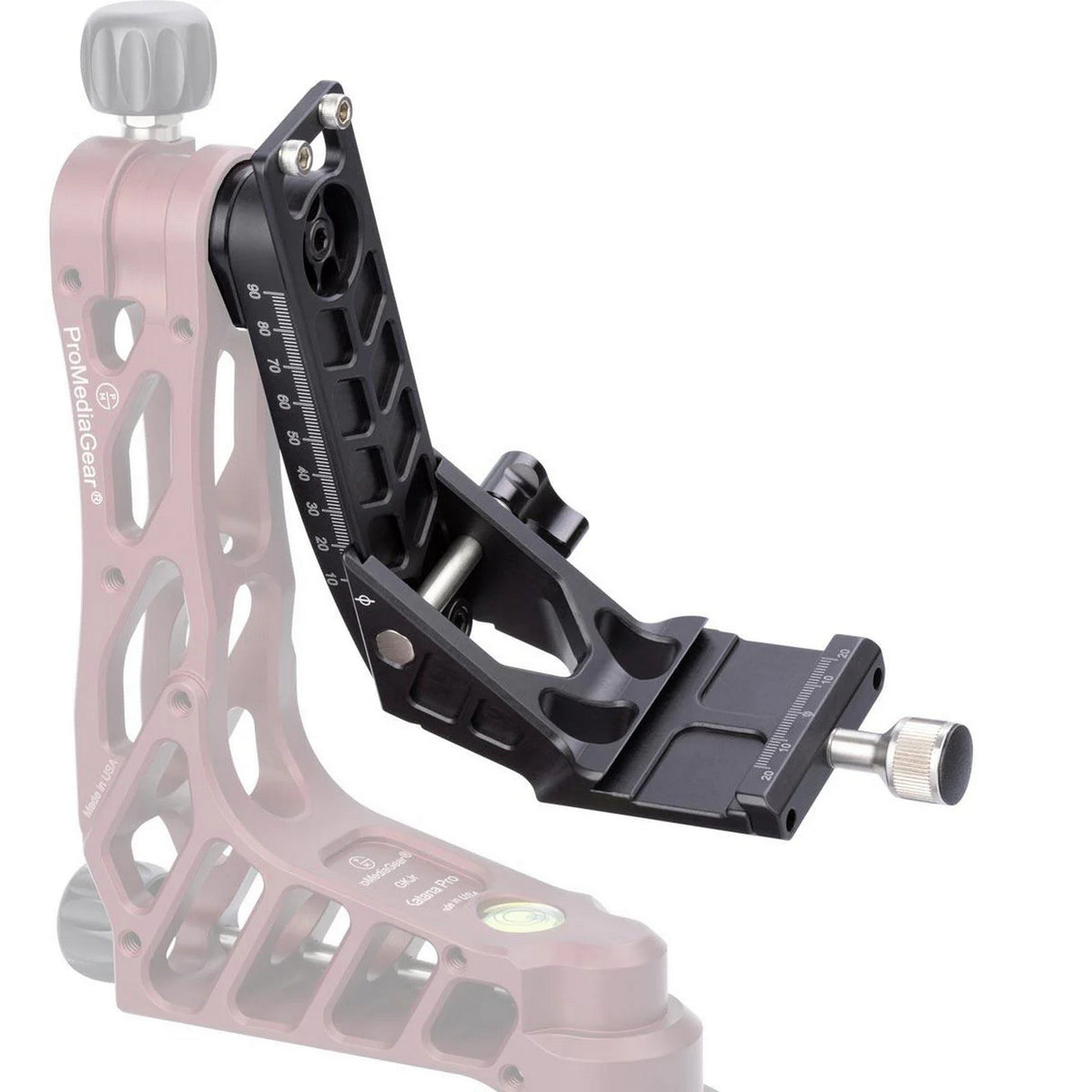 ProMediaGear A40 Conversion Kit for Full Cradle GKJr Gimbal Head Vertical Rail Screw and Cradle Clamp