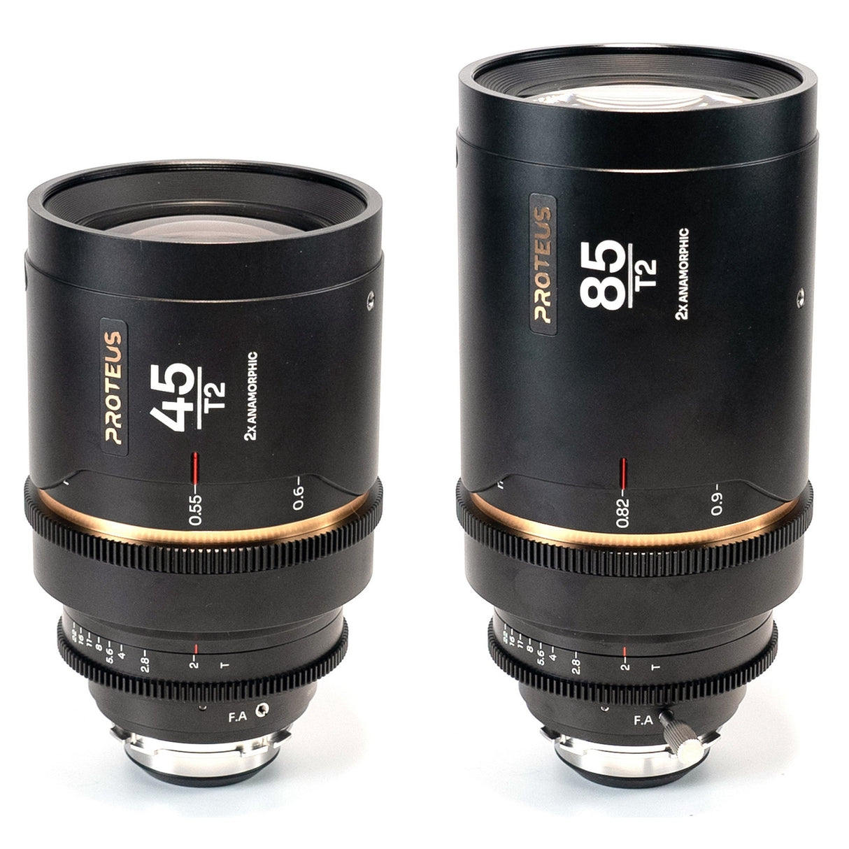 Laowa Proteus 2X Anamorphic Lens Series for ARRI and Canon EF - 45mm & 80mm Set / Amber / Imperial