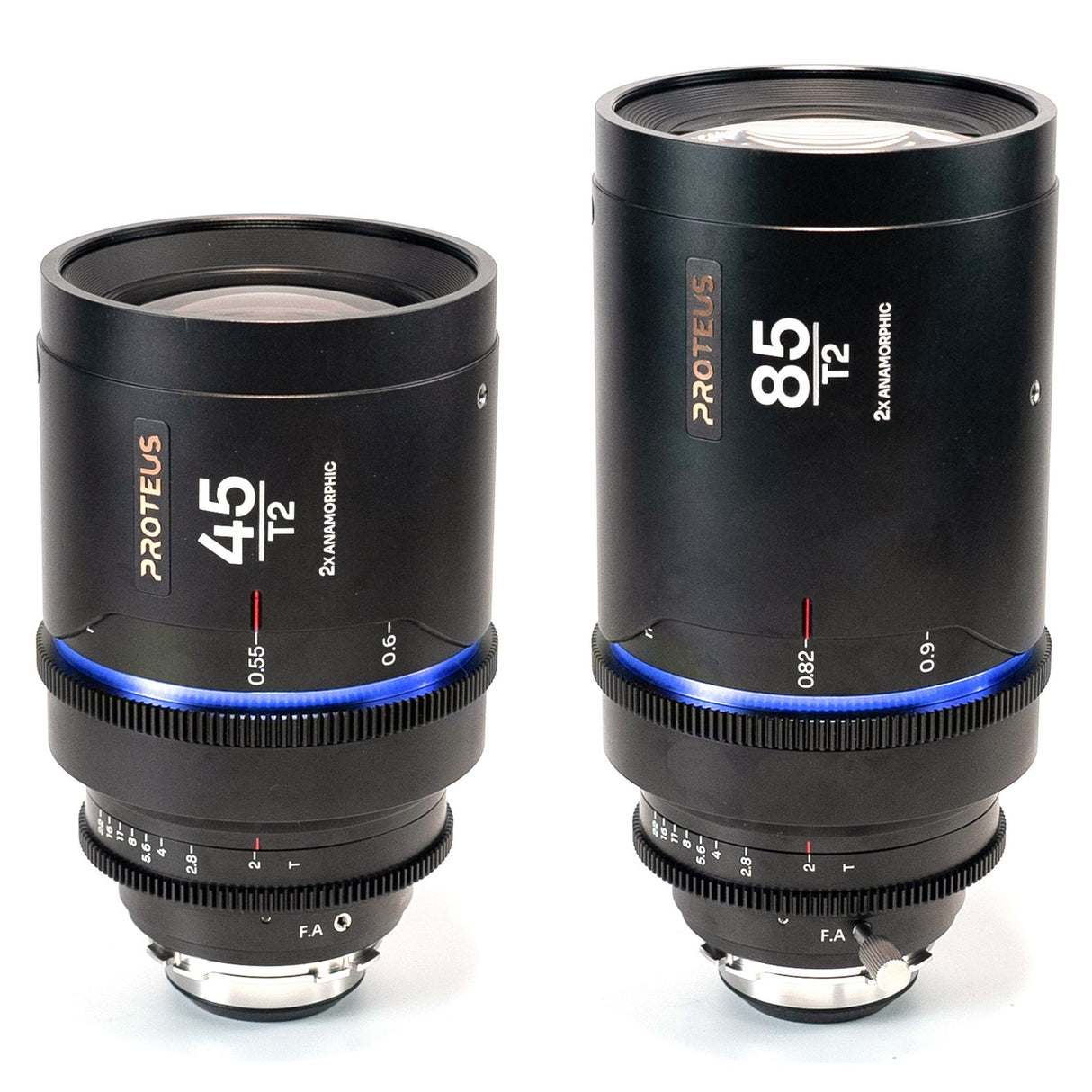 Laowa Proteus 2X Anamorphic Lens Series for ARRI and Canon EF - 45mm & 80mm Set / Blue / Imperial