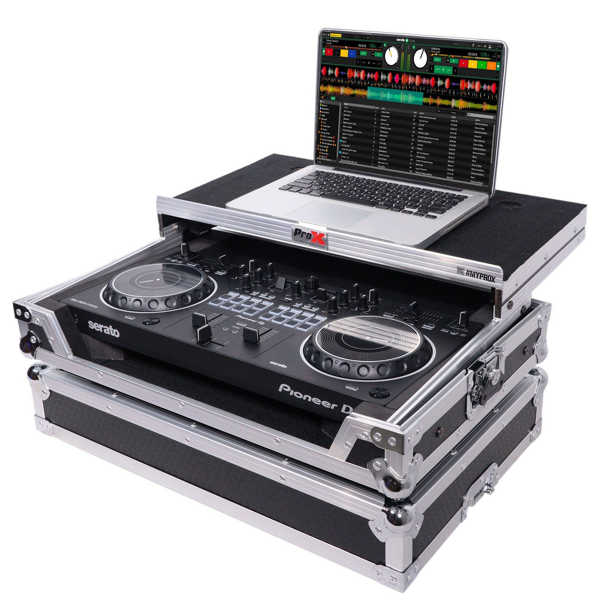 ProX X-DDJREV1 Case for Pioneer DJ DDJ-REV1 DJ Controller - Silver