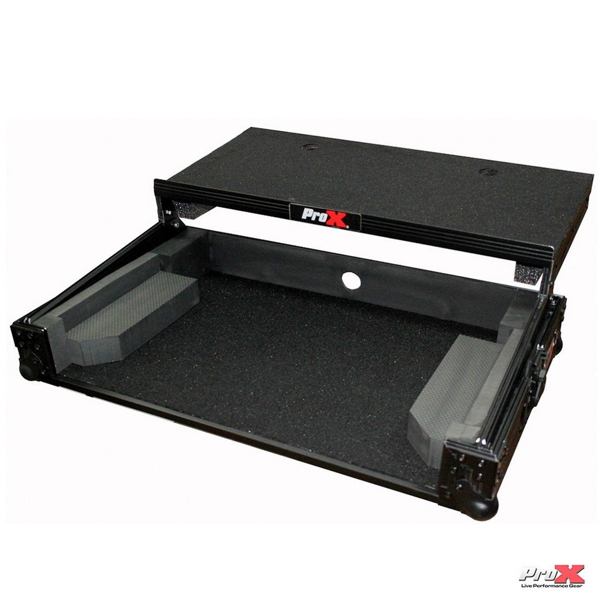 ProX X-MXTPRO3 Case for Numark MixTrack 3 Pro 3 and Platinum Digital Controller with Laptop Shelf - Black