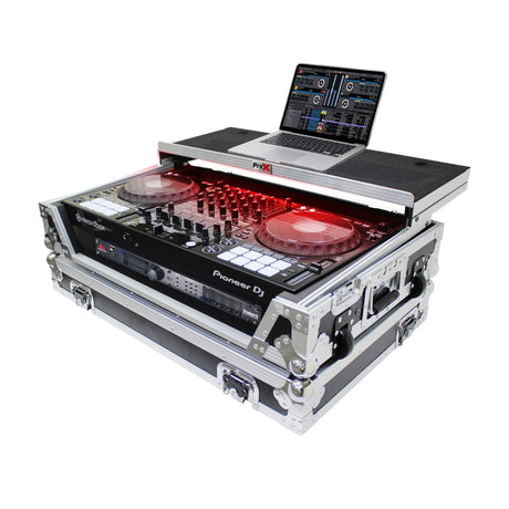 ProX XS-DDJ1000 Case for Pioneer DJ DDJ-1000 FLX6 SX3 DJ Controller - Silver / Included / RGB 20-inch LED Fixture