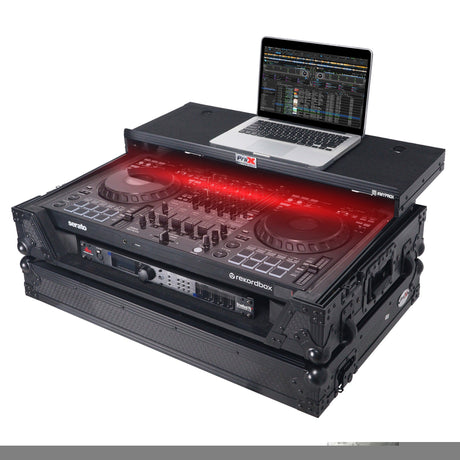 ProX XS-DDJFLX10 WLT Case for Pioneer DJ DDJ-FLX10 DJ Controller - Black / RGB 20-inch LED Fixture