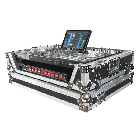 ProX XS-PRIME4 Case for Denon PRIME 4 DJ Controller with Rack Space and Wheels