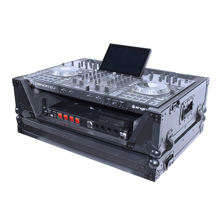 ProX XS-PRIME4 Case for Denon PRIME 4 DJ Controller with Rack Space and Wheels - Black / None / 2U