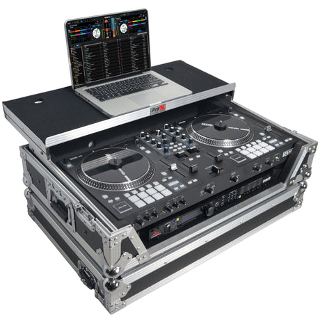 ProX XS-RANEONE Case for RANE One DJ Controller with Sliding Laptop Shelf - Silver