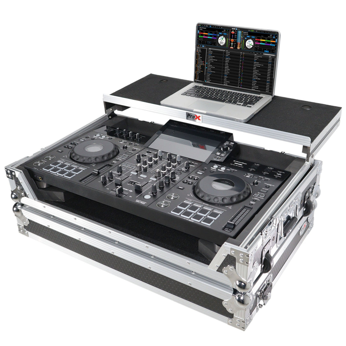 ProX XS-XDJRX3 Case for Pioneer DJ DDJ-REV5 XDJ-RX and XDJ-RX3 DJ Controller - Silver