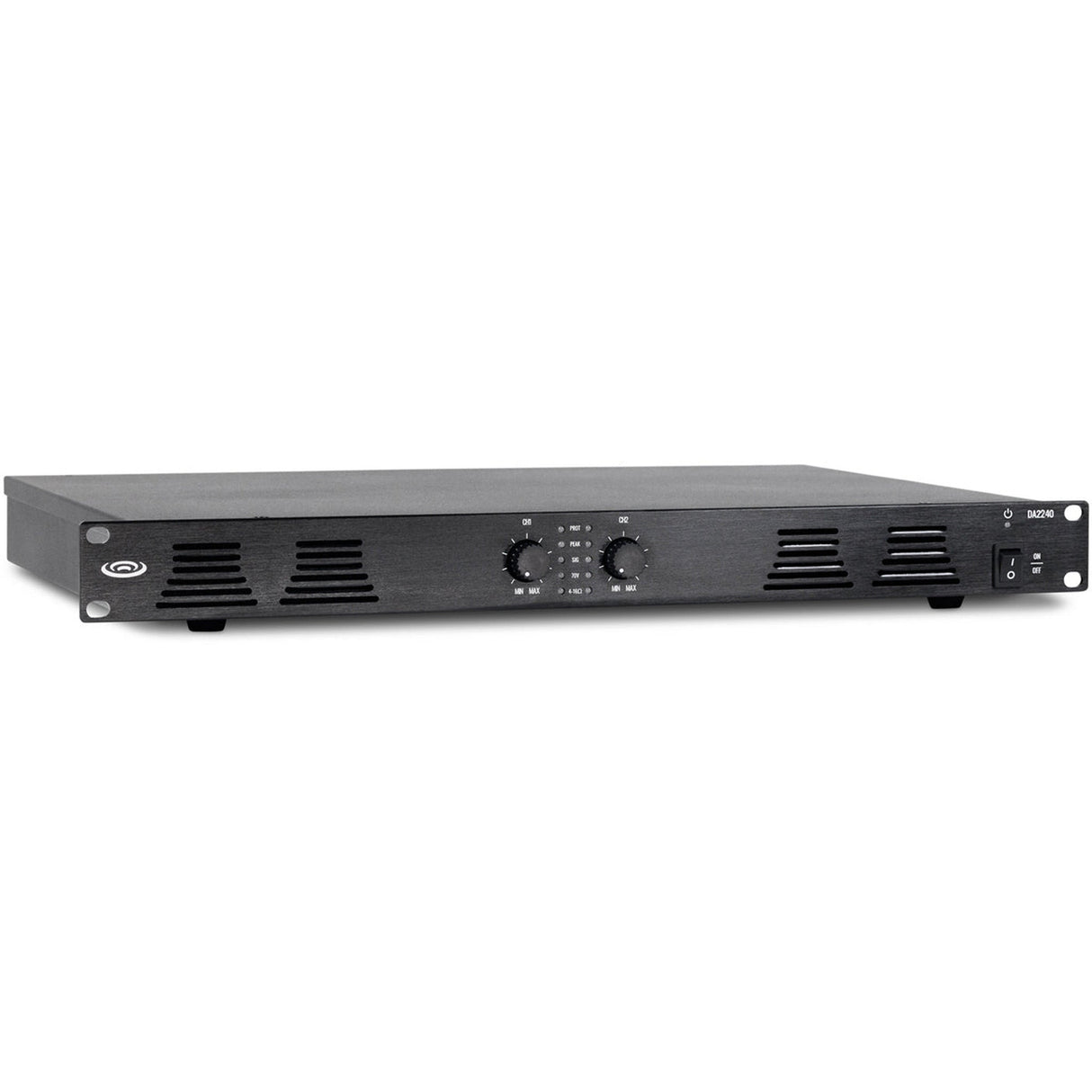 Pure Resonance Audio DA2240 240W 2-Channel Dual Impedance Rack Mount Power Amplifier
